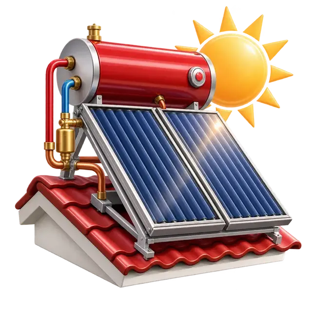 My Home Hoskote rooftop solar water heaters with storage tanks and connected pipes
