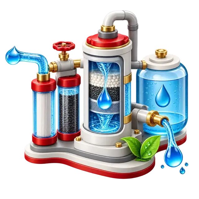 My Home Hoskote water-treatment system with filtration tanks, pumps and connected pipework